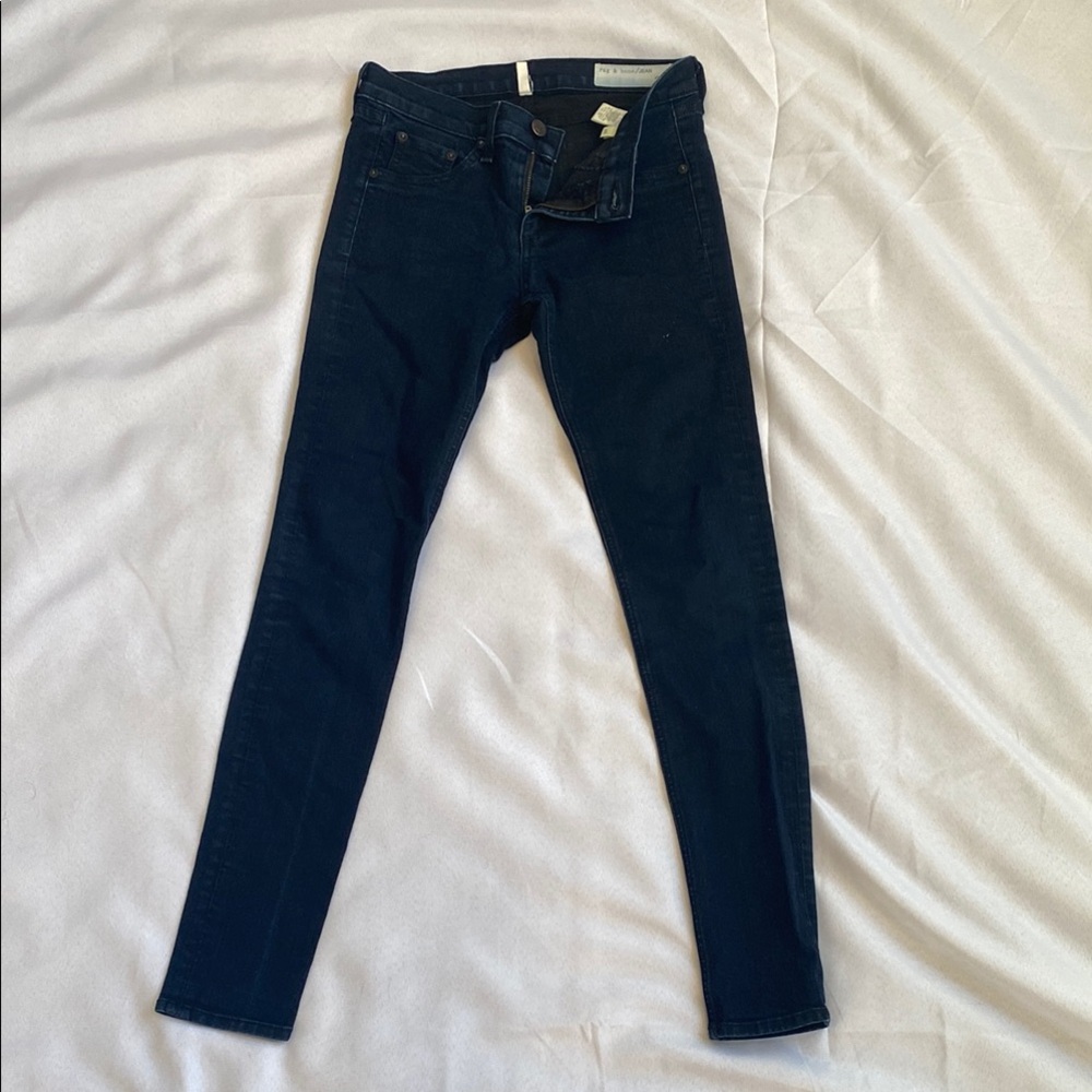 Women's Navy Blue Skinny Jeans